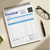 Custom Logo Small Business Invoice Sales Receipt B Notitieblok