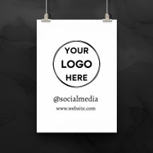 Custom Logo Social Media Minimalist Business White