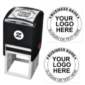 Custom Logo Stamp for Boxes (Business Name Seal) Zelfinktende Stempel
