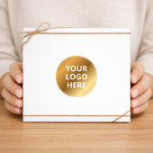 Custom Logo Sticker | Editable Branding Label