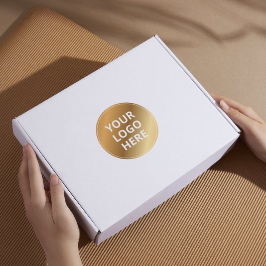 Custom Logo Sticker | Editable Branding Label