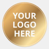 Custom Logo Sticker | Editable Branding Label (Voorkant)