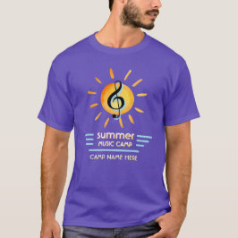 Custom Logo Summer Music Camp Festival T-shirt