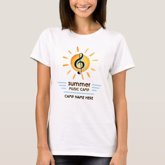 Custom Logo Summer Music Camp Festival T-shirt (Voorkant)