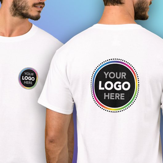 Custom Logo T-Shirt - Front and Back Placement