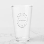 Custom Logo & Text Beer Glass | Personalised Gift Glas (Achterkant)