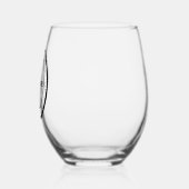 Custom Logo & Text Beer Glass | Personalised Gift Wijnglas Zonder Voet (Rechts)