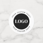 Custom Logo Text Business Promotional Confetti (Kleine voorkant)