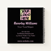 Custom Logo Text Business Spiral Notitieboek (Achterkant)