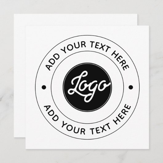 📝 Custom Logo & Text Personalized Business Event (Voorkant / Achterkant)
