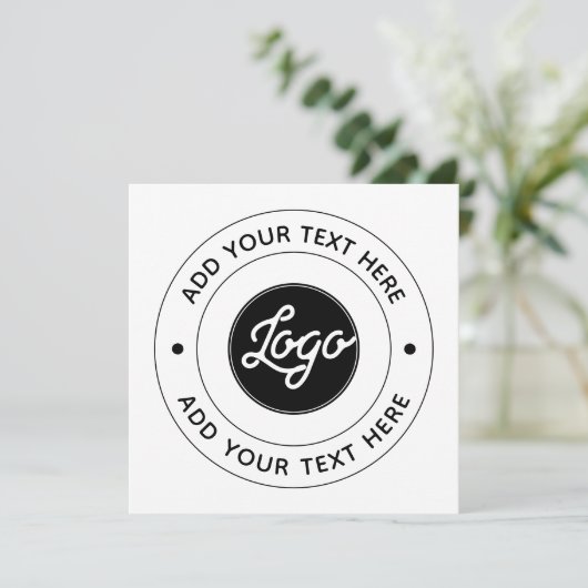 📝 Custom Logo & Text Personalized Business Event (Staand voorkant)