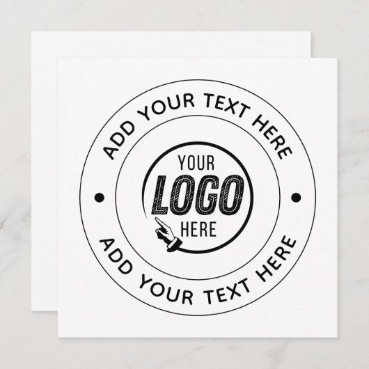 📝 Custom Logo & Text Personalized Business Event (Voorkant / Achterkant)
