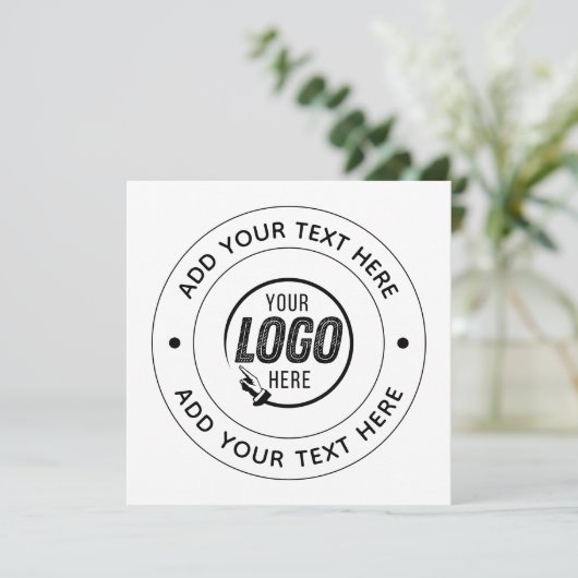 📝 Custom Logo & Text Personalized Business Event (Staand voorkant)