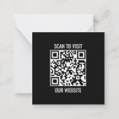 Custom Logo Thank You Cards with QR Code Notitiekaartje (Achterkant)