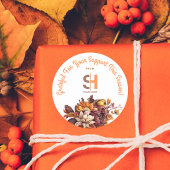 Custom logo Thanksgiving Business sticker