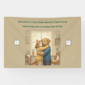Custom Logo Veterinarian Event Banner - Pet Art (Horizontaal)