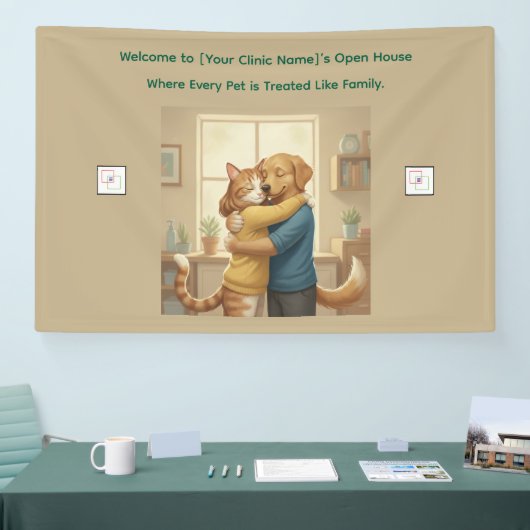Custom Logo Veterinarian Event Banner - Pet Art (Beurs)