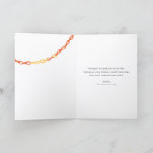 Custom Logo Vintage Christmas Tree Business Feestdagen Kaart (Binnen)