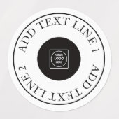 Custom Logo Waterproof Business Promo QR label (Design 2)