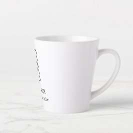 Custom Logo Website Business Promo Latte mug Mok