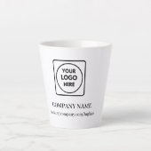 Custom Logo Website Business Promo Latte mug Mok (Voorkant)