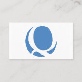 Custom Logo White Visitekaartje (Achterkant)