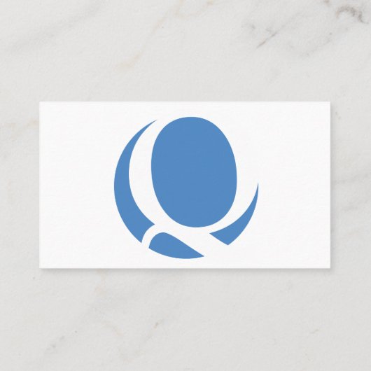 Custom Logo White Visitekaartje (Achterkant)