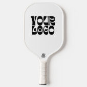 Custom Logo Zwart & Wit Pickleball Paddle (Achterkant)