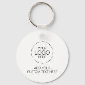 Custom Logotipo Store & Business Sleutelhanger (Voorkant)