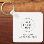 Custom Logotipo Store & Business Sleutelhanger (Voorkant)