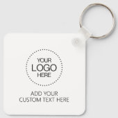 Custom Logotipo Store & Business Sleutelhanger (Achterkant)