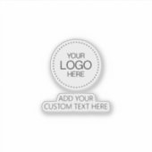 Custom Logotipo Store & Business Sticker (Voorkant)