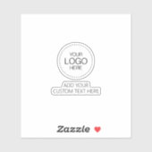 Custom Logotipo Store & Business Sticker (Vel)