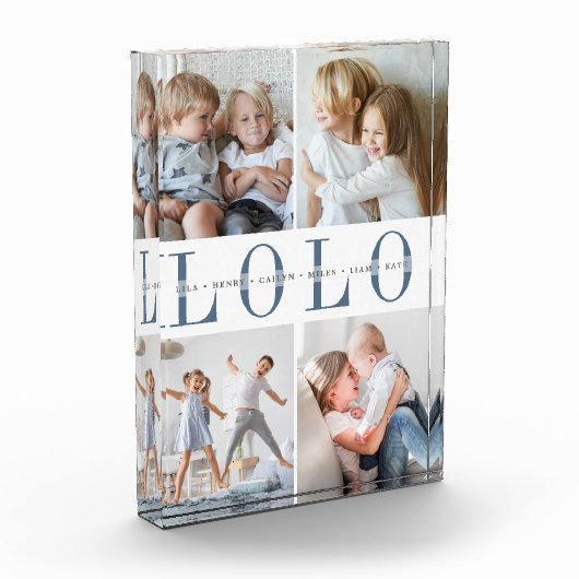 Custom Lolo Grandchildren Fotoblokken (Links)