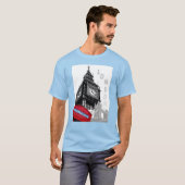 Custom London Big Ben Clock Tower Red Telefoon T-shirt (Voorkant volledig)