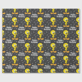 Custom LOONEY TUNES™ TWEETY™ Happy Birthday Cadeaupapier (Vlak)