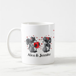 Custom Love Couple Names Personalized Koffiemok