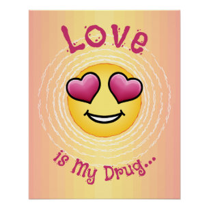 Custom Love Eyes Emoji Perfect Poster
