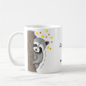 Custom Love Gift I secretly admire you Raccoon  Koffiemok (Links)