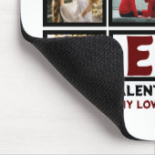 Custom Love Happy Valentines Day 8 Photo Collage Muismat (Hoek)