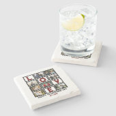 Custom Love Happy Valentines Day 8 Photo Collage Stenen Onderzetter (Zijkant)