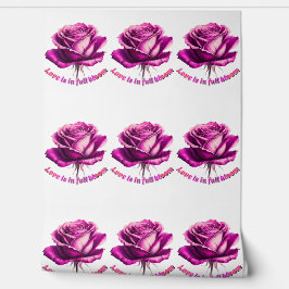Custom Love In Full Bloom Rose Valentine Wallpaper Behang
