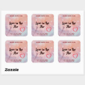 Custom Love in the Air Candle Label for Valentine (Vel)