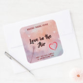 Custom Love in the Air Candle Label for Valentine (Envelop)