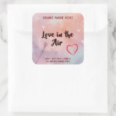 Custom Love in the Air Candle Label for Valentine (Tas)