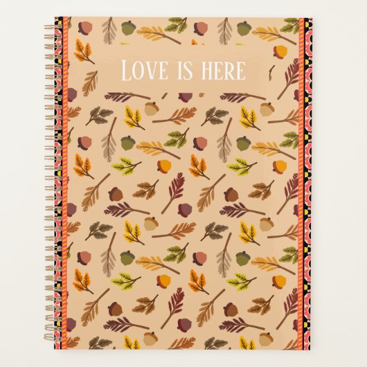 Custom Love is here Modern clasic autumn Beige Planner (Voorkant)