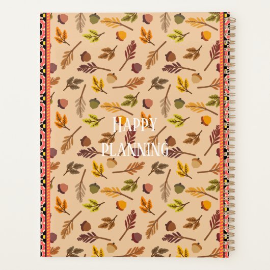 Custom Love is here Modern clasic autumn Beige Planner (Achterkant)