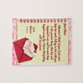 Custom Love Letter Valentijnse Jigzaag Puzzle Legpuzzel (Horizontaal)