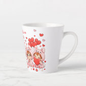  Custom Love Mug | Mother’s Day & Valentine Gift  Latte Mok (Rechts)
