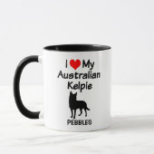 Custom Love My Australian Kelpie Dog Mok (Links)